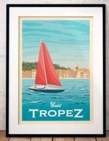 Affiche Saint Tropez Etsy